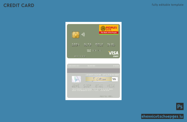 Beispielvorschau der Visa-Debitkarte der Sri Lanka People's Bank